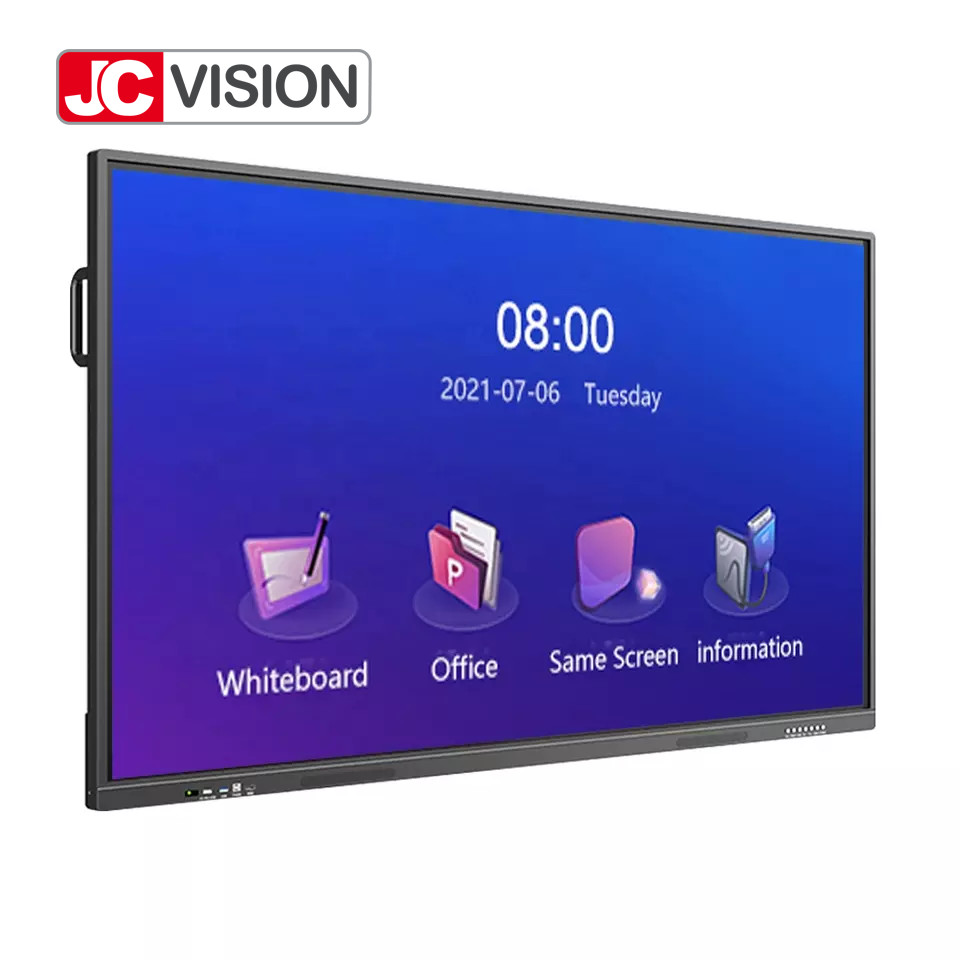 65 Inch 4k Smart Interactive Whiteboard Flat Panel Dual System For