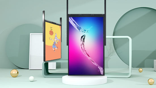 High Brightness 49inch Transparent LCD Screen Window Display Signage
